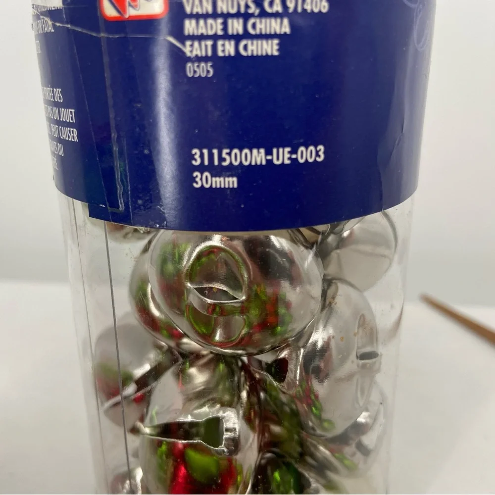 144 Glass Ball Ornaments red‎ green & silver some in original package